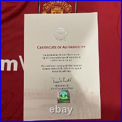 Manchester united shirt Signed By Marcus Rashford