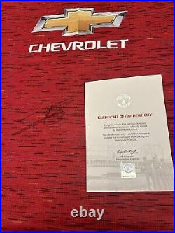 Manchester united signed Shirt Wan Bissaka Official Man Utd Club Issue Coa