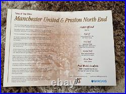 Manchester united signed dinner programme
