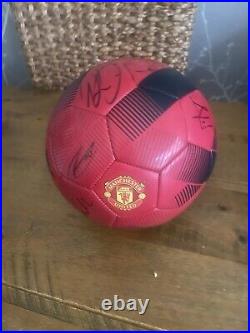 Manchester united signed football ball plus MEN busby tributes 30 page each