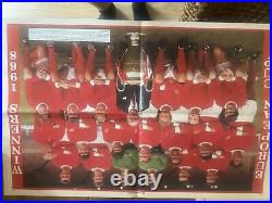 Manchester united signed football ball plus MEN busby tributes 30 page each