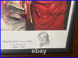 Manchester united signed picture/Alex Ferguson, RARE Piece Once In A Lifetime