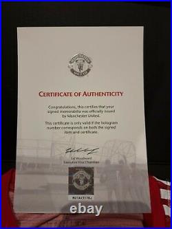 Manchester united signed shirt 20-21 with COA