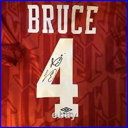 Manchester united signed shirt Steve Bruce