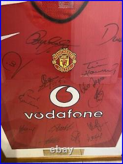 Manchester united signed shirt coa