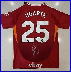 Manuel Ugarte Manchester United Signed Shirt 24/25