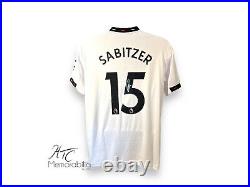 Marcel Sabitzer Manchester United 22/23 Signed Away Football Shirt COA