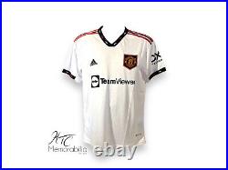 Marcel Sabitzer Manchester United 22/23 Signed Away Football Shirt COA