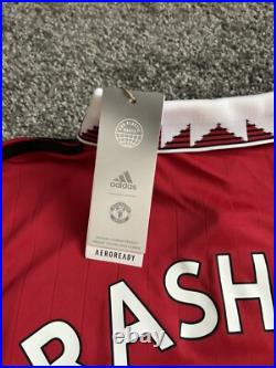 Marcus Rashford #10 Signed Manchester United Shirt with COA Adidas Authentic