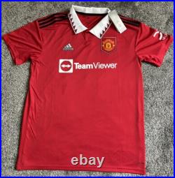 Marcus Rashford #10 Signed Manchester United Shirt with COA Adidas Authentic