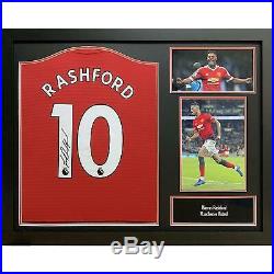 Marcus Rashford Autographed Framed Manchester United Signed Football Shirt