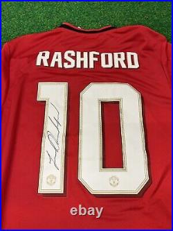Marcus Rashford Genuine Hand Signed Manchester United Shirt. With COA