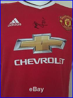 Marcus Rashford Hand Signed Manchester United Shirt 15/16 Man Utd