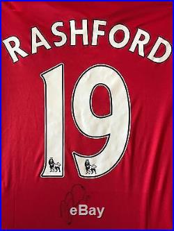 Marcus Rashford Hand Signed Manchester United Shirt 2016/17 Premier League