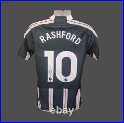 Marcus Rashford Manchester United Official Signed 23/24 Away Football Shirt COA