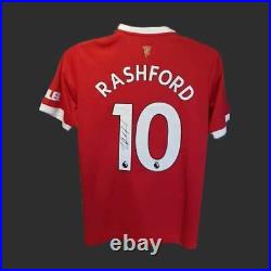 Marcus Rashford Manchester United Signed 21/22 Shirt COA