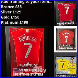Marcus Rashford Manchester United Signed 22/23 Football Shirt Photo Proof COA