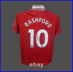 Marcus Rashford Manchester United Signed 22/23 Official Football Shirt COA