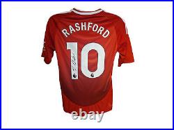 Marcus Rashford Manchester United Signed 24/25 Football Shirt COA