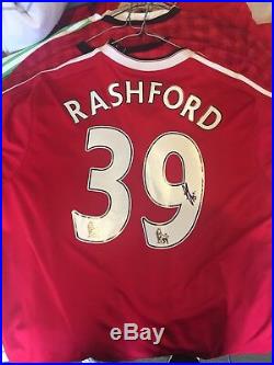 Marcus Rashford Manchester United Signed Jersey A1 COA