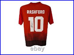 Marcus Rashford Official Signed Manchester United 18/19 MUFC Football Shirt COA