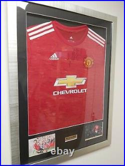 Marcus Rashford Signed 2020 Manchester United Home Shirt Framed AFTAL RD