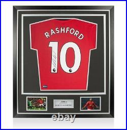 Marcus Rashford Signed Manchester United 2019-20 Home Shirt In Classic Frame