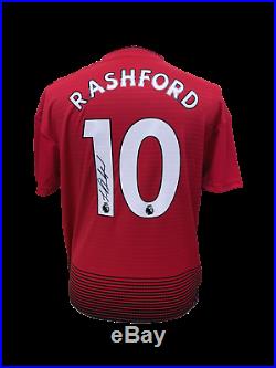 Marcus Rashford Signed Manchester United 2019 Football Shirt See Proof Coa