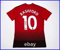 Marcus Rashford Signed Manchester United F. C. Shirt Genuine Signature AFTAL COA