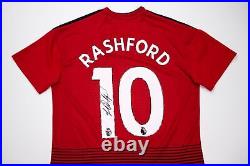Marcus Rashford Signed Manchester United F. C. Shirt Genuine Signature AFTAL COA