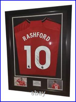 Marcus Rashford Signed Manchester United Home 2023/24 Framed Shirt with COA