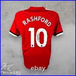 Marcus Rashford Signed Official Manchester United 17/18 Football Shirt COA