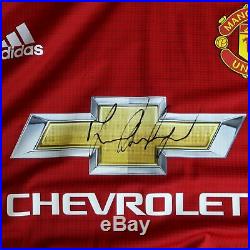 Marcus Rashford Signed Shirt Manchester United Autograph Jersey Memorabilia COA