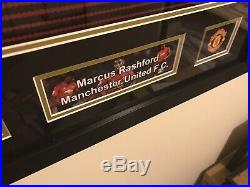 Marcus Rashford Signed Shirt Manchester United Framed Autograph Jersey COA