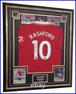 Marcus Rashford of Manchester United Signed Shirt Autographed Jersey Display
