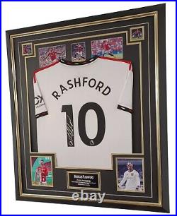 Marcus Rashford of Manchester United Signed Shirt Autographed Jersey Display
