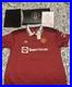 Marcus Rashford signed Manchester United Football Shirt +Presentation Case