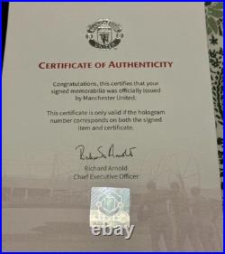 Marcus Rashford signed Manchester United Football Shirt +Presentation Case