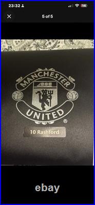 Marcus Rashford signed Manchester United Football Shirt +Presentation Case