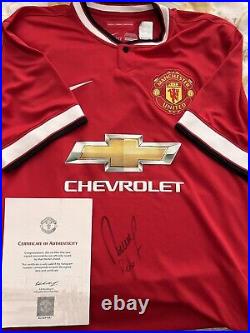 Marcus Rojo Signed Team Viewer Manchester United Football shirt from the Club