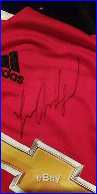 Marcus rashford signed manchester United shirt
