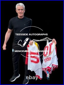 Mark Hughes Manchester United 1992/94 Hand Signed Retro Home Shirt