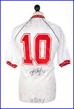 Mark Hughes Signed Manchester United 1991 #10 Shirt Autograph Memorabilia + COA