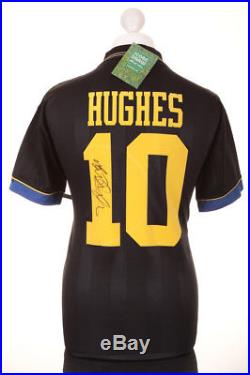 Mark Hughes Signed Shirt Manchester United Autograph Black Jersey Memorabilia
