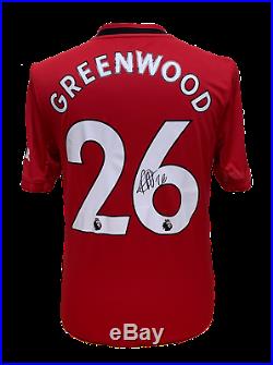 Mason Greenwood Signed Manchester United 201920 Football Shirt See Proof Coa
