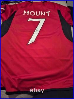 Mason Mount Manchester United Hand-Signed Home Shirt With Coa