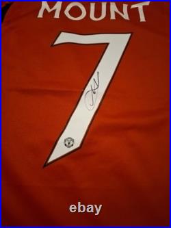 Mason Mount Manchester United Hand-Signed Home Shirt With Coa
