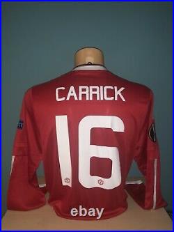 Match Worn/ Issued Manchester United Europa League 2016- Carrick Signed Shirt