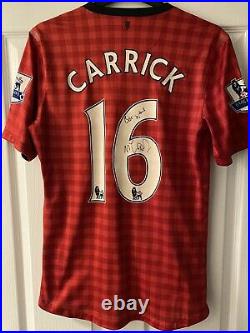 Match Worn Manchester United 2012/13 Carrick Signed Shirt