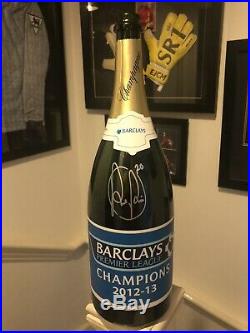 Match Worn Manchester United 2012/13 Van Persie Signed With Champagne Bottle